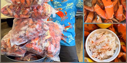 $9.99lb & $12.99lb! ATLANTIC RED CRAB CLAW! PWC Fairgrounds! IN PERSON ONLY! 100% Product of USA! 