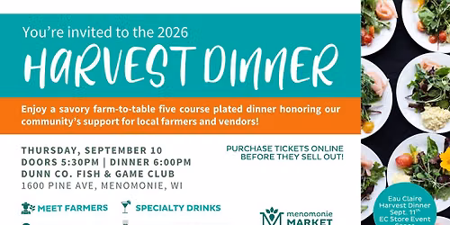 Harvest Dinner in Menomonie