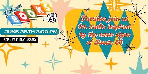 Faux Neon Family Craft - SRP @ the Sapulpa Public Library