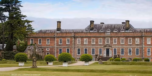 Brush Calligraphy Workshop at Erddig Hall, Wales