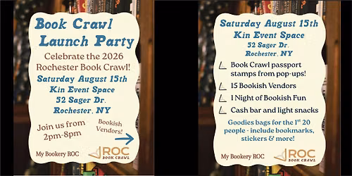 Rochester Book Crawl Launch Party