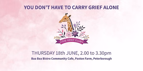 Giraffe Grief Club – You Don’t Have to Carry Grief Alone — Baa Baa Bistro Community Cafe 
