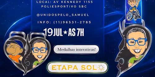 correndo com o Samuel 