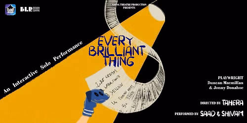 Every Brilliant Thing by Arena Theatre Productions
