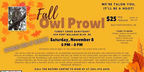 Fall Owl Prowl