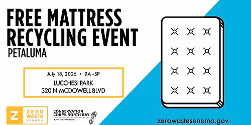 Free Mattress Recycling Event - Petaluma