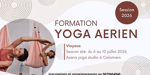 Formation Yoga a\u00e9rien 50h