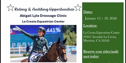 Abigail Lyle Dressage Clinic