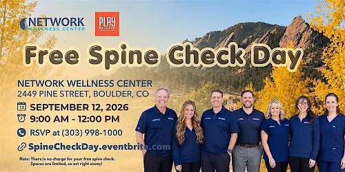 Fall Free Spine Check Day