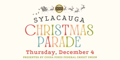 Sylacauga Christmas Parade presented by Coosa Pines Federal Credit Union
