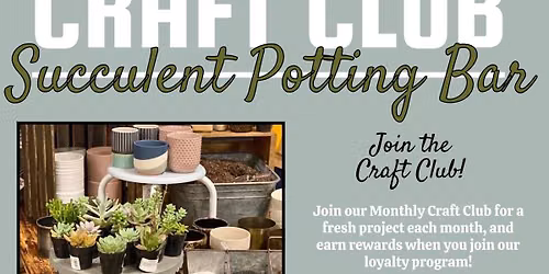 Succulent Potting Bar with Rebel Hen 