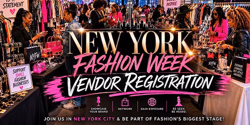 Vendor Space  for NY Fashion Week Event