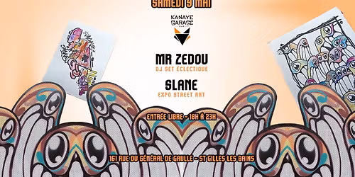Mr Zedou & Slane (Street Art) - Kanaye Garage 