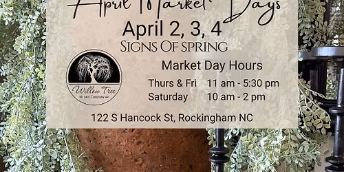 April Market Days - Signs Of Spring