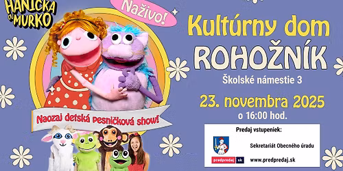 Rohožník - Hanička a Murko - Koncertné turné JESEŇ 2025