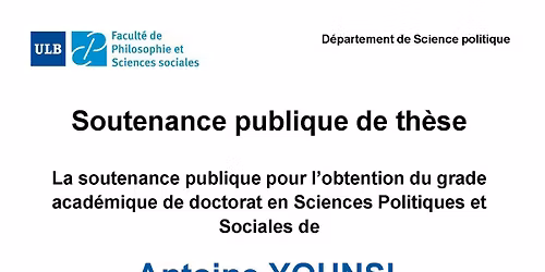 Soutenance publique de th\u00e8se d'Antoine YOUNSI