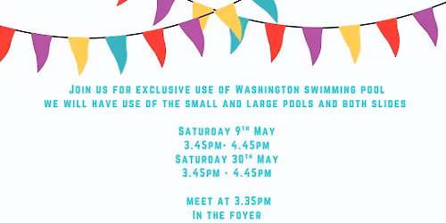 SEND Exclusive hire Washington Swimming Pool