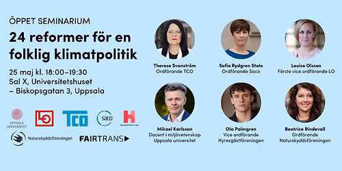 24 reformer f\u00f6r en folklig klimatpolitik