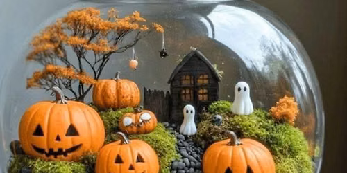 Create your unique SPOOKY Terrarium in nature , in the park :)
