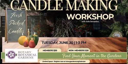 Candle Making Workshop - Fresh Picked Candles