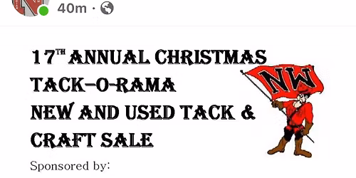 17th annual Tack-O-Rama New and Used Tack Sale and Craft sale
