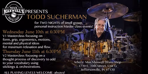 Todd Sucherman V1 Masterclass