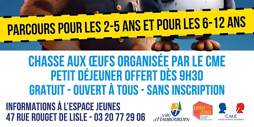 \ud83d\udc23 Chasse aux oeufs du CME \ud83c\udf6b