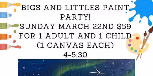 Bigs and Littles Paint Party: Seals!- 2 for $59