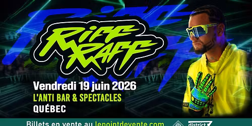 Riff Raff \/\/ Vendredi 19 juin 2026 \/\/ L'Anti Bar & Spectacles 