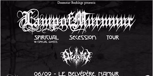 LAMP OF MURMUUR (usa) + OUTLAW (bra) @ LE BELVEDERE NAMUR