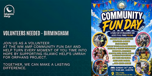 Volunteers Needed - Community Fun Day