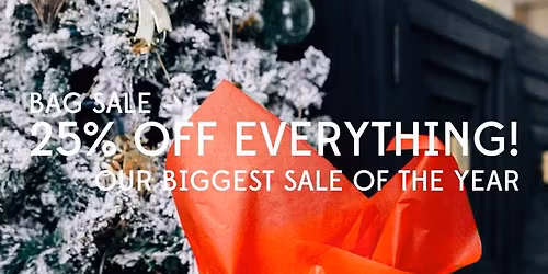 Annual Holiday Bag Sale