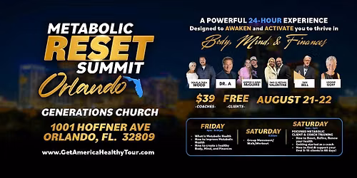 Metabolic Reset Summit | Orlando, FL