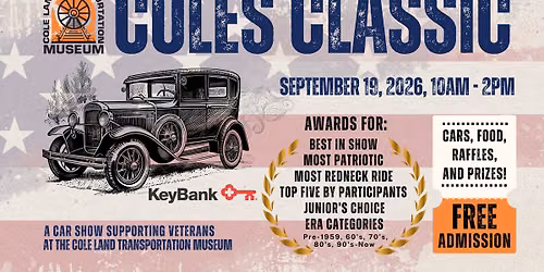 Coles Classic Car Show @ Cole Museum