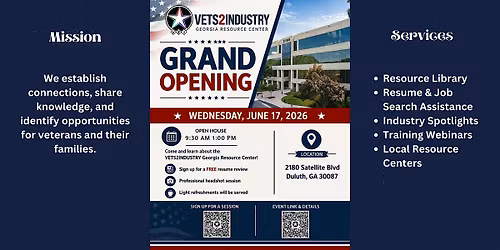 VETS2INDUSTRY Georgia Resource Office Grand Opening