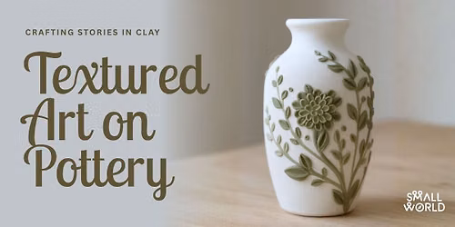 Textured Art on Pottery