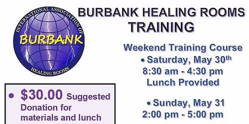 Burbank Healing Rooms Training