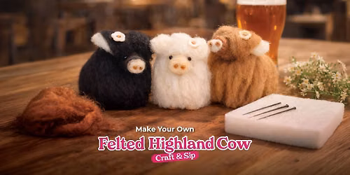 Felted Highland Cow at Vine Alley - Montgomery County, MD