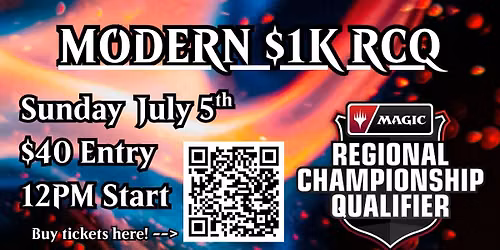 Modern $1K RCQ @ Black Vault Gaming (July 5th)