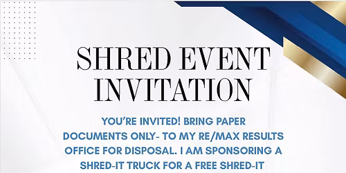 Shred-It event - paper only -Free!