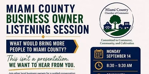 Miami County Business Owner Listening Session