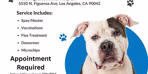 FREE LARGE DOG Spay\/Neuter Clinic by APPOINTMENT & LOW INCOME