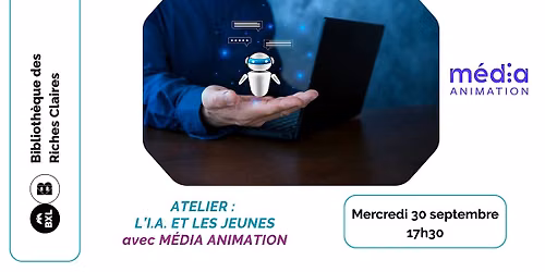 Atelier : l'I.A. et les jeunes avec Media Animation