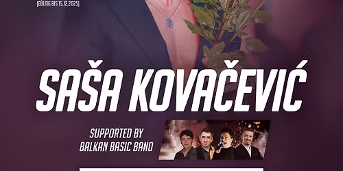 \u2605 Sa\u0161a Kova\u010devi\u0107 live in Wien \u2605 07.03.2026 @ Hallmann Dome Wien