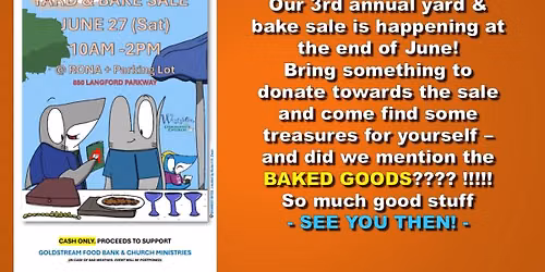 Yard & Bake Sale