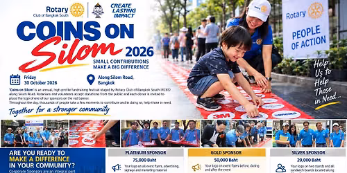 Coins on Silom 2026 \u2013 Rotary Club of Bangkok South