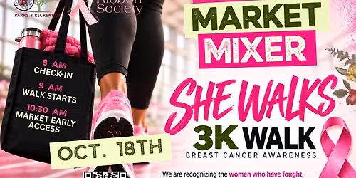 SHE WALKS Indoor 3K - Breast Cancer Awareness