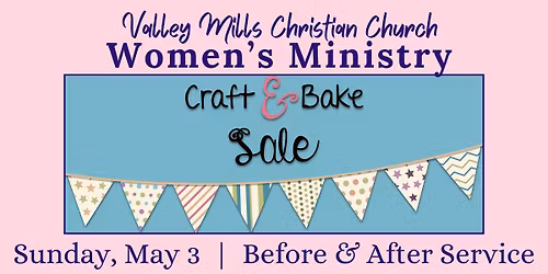 Fundraiser Craft & Bake Sale!