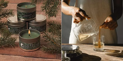 Adult Craft Hour: Sunlit Pines Tin Candles (6pm Class)