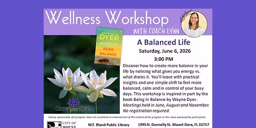Wellness Workshop - A Balanced Life